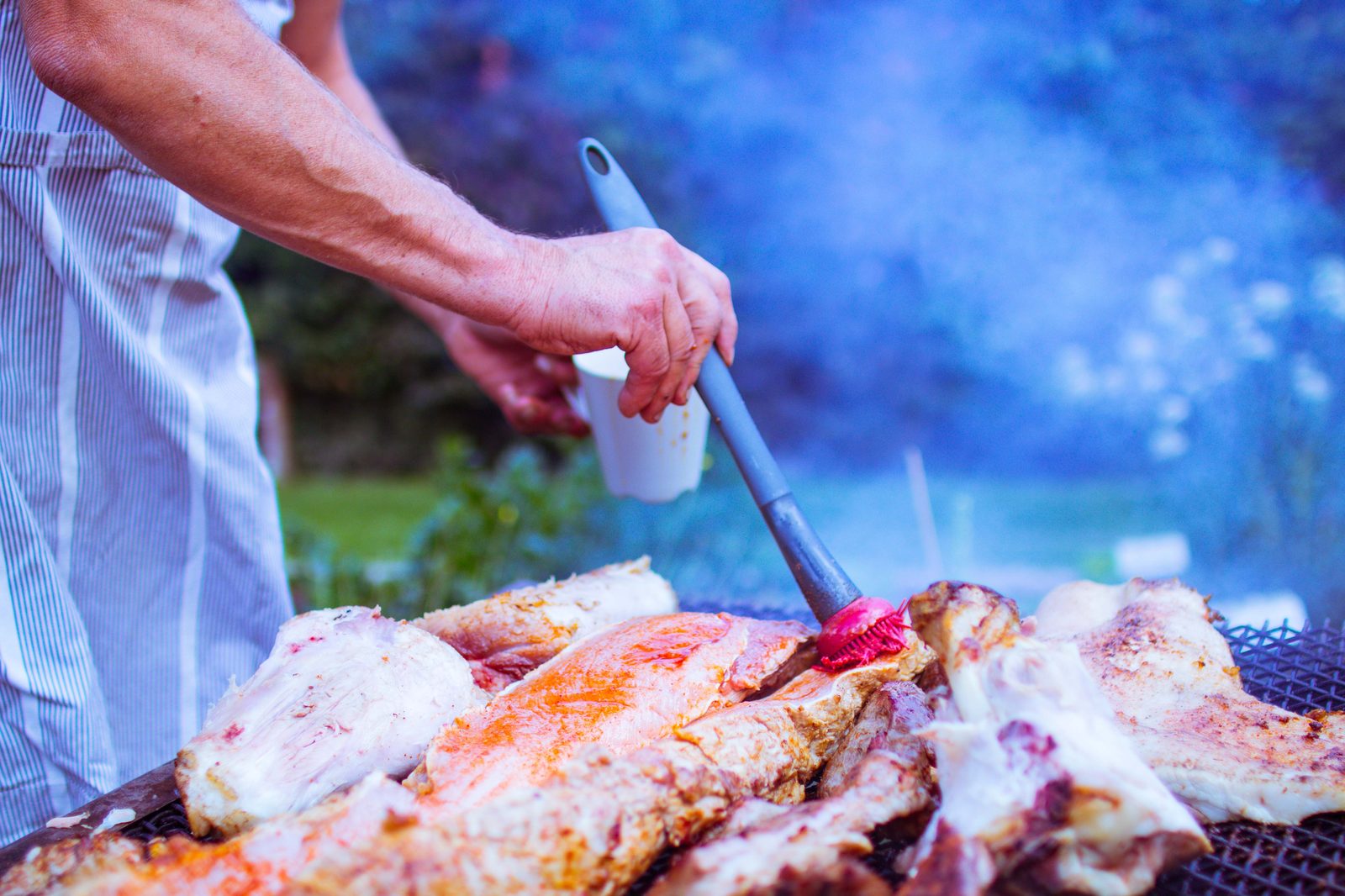 Découpe du cochon à la broche — La Flambée